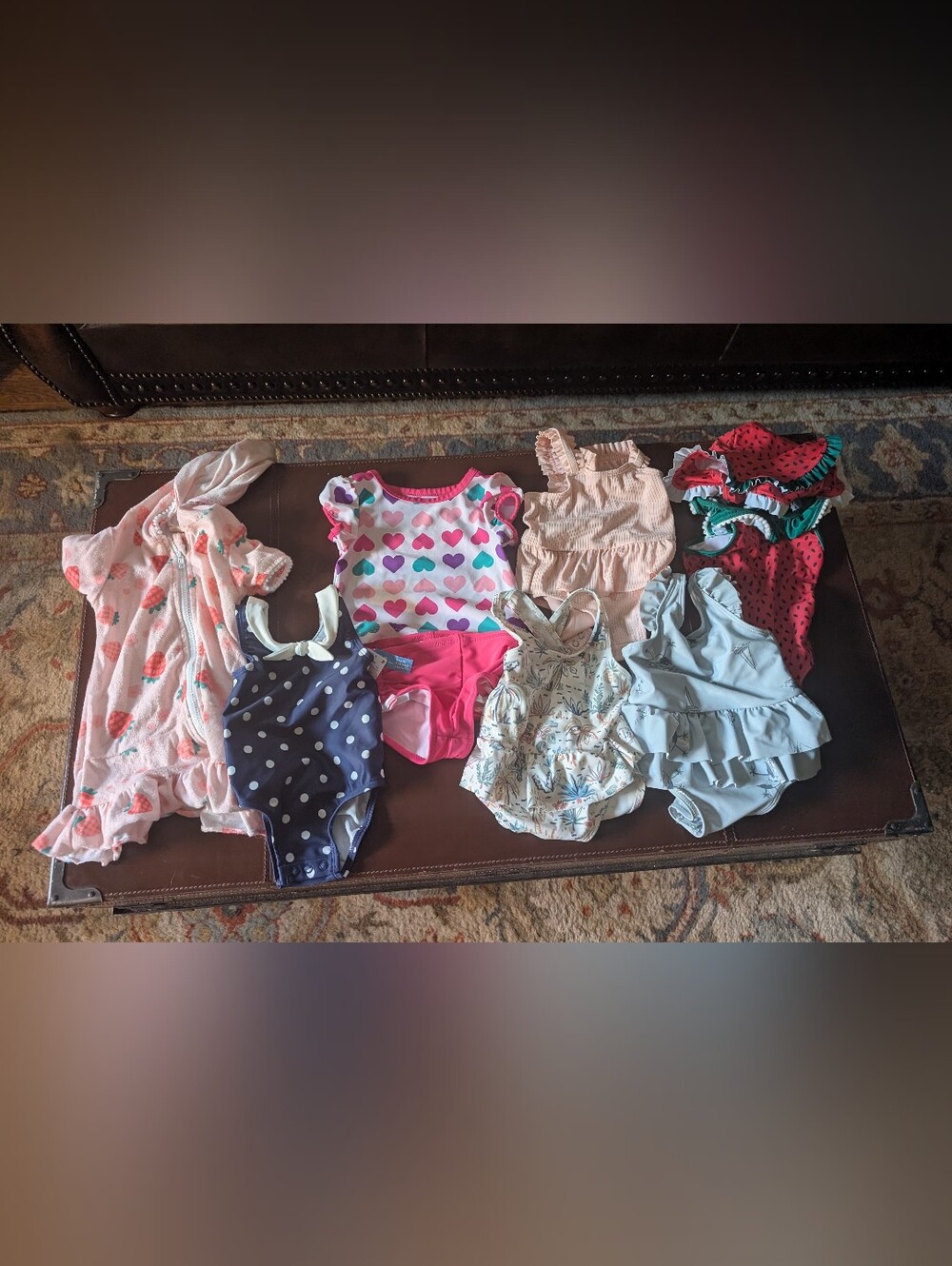 Lot Of Six Swim Suits 9-12 Months
